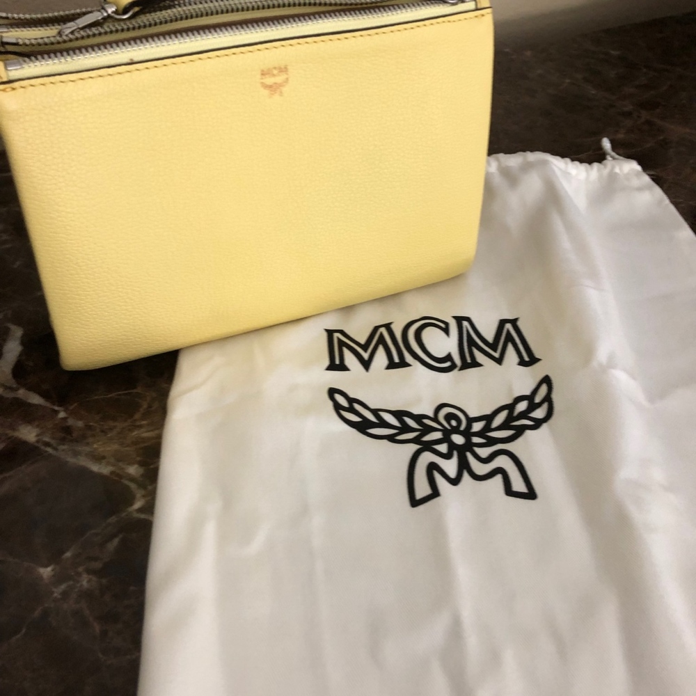 MCM Leather Double Zip Crossbody Bag - Picture 3 of 5